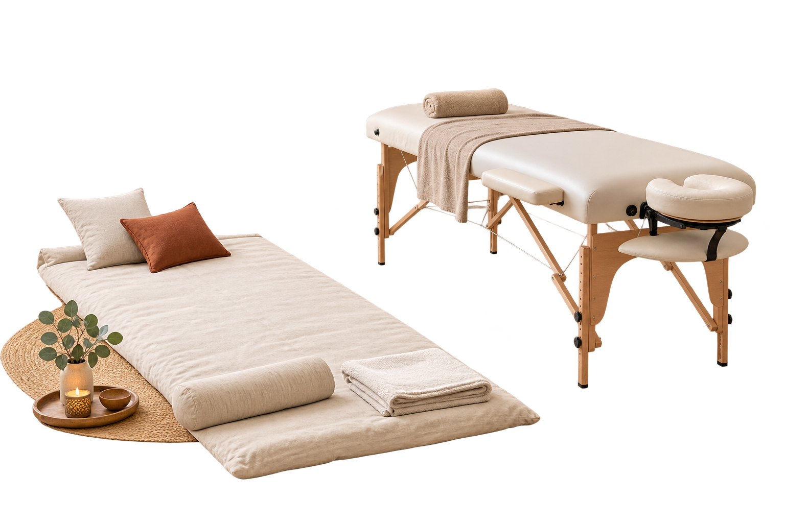 Futon pour une séance de Shiatsu traditionnel japonais à Liffré